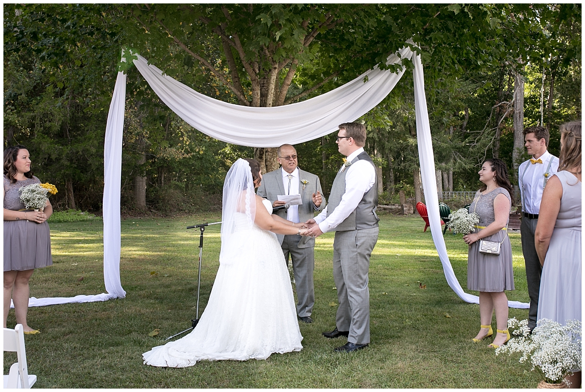 Backyard bee themed wedding, South Jersey Wedding Photographer