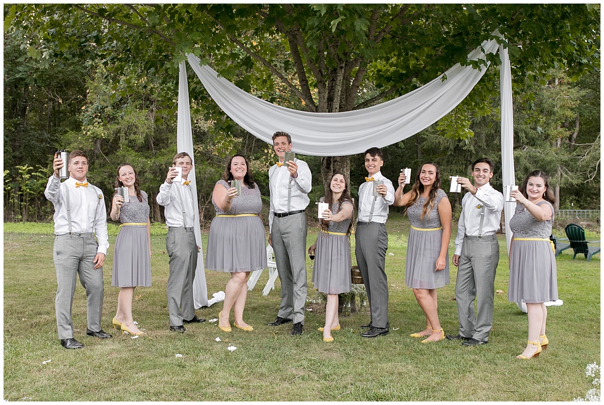 Backyard bee themed wedding, South Jersey Wedding Photographer