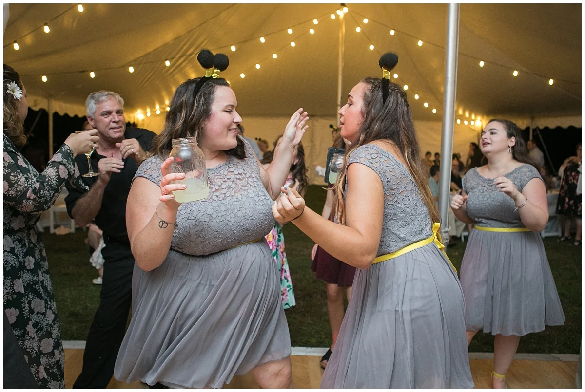 Backyard bee themed wedding, South Jersey Wedding Photographer
