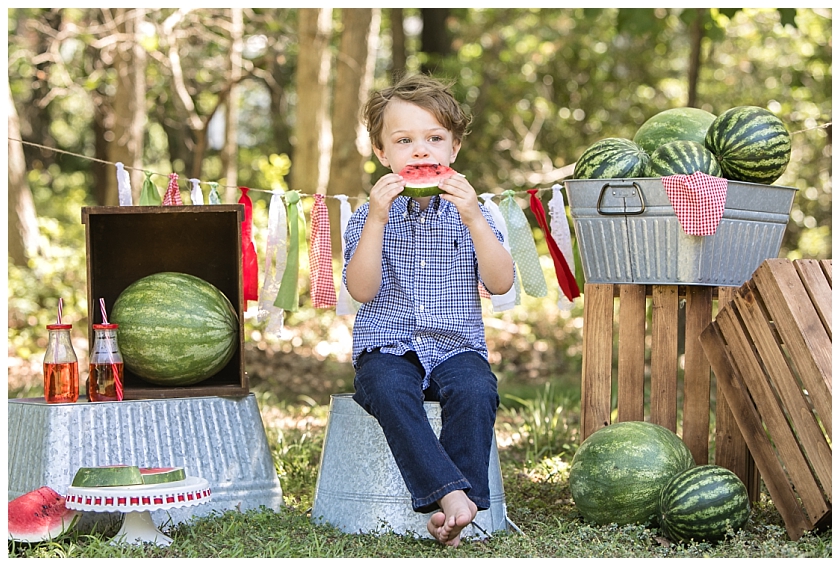 South Jersey Children's Family Photographer - South Jersey Watermelon Mini Session