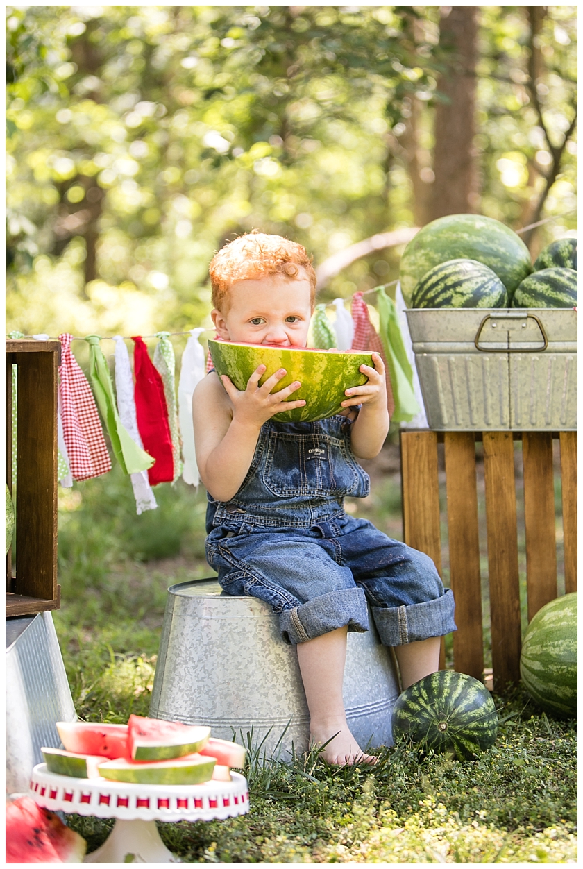 South Jersey Children's Family Photographer - South Jersey Watermelon Mini Session