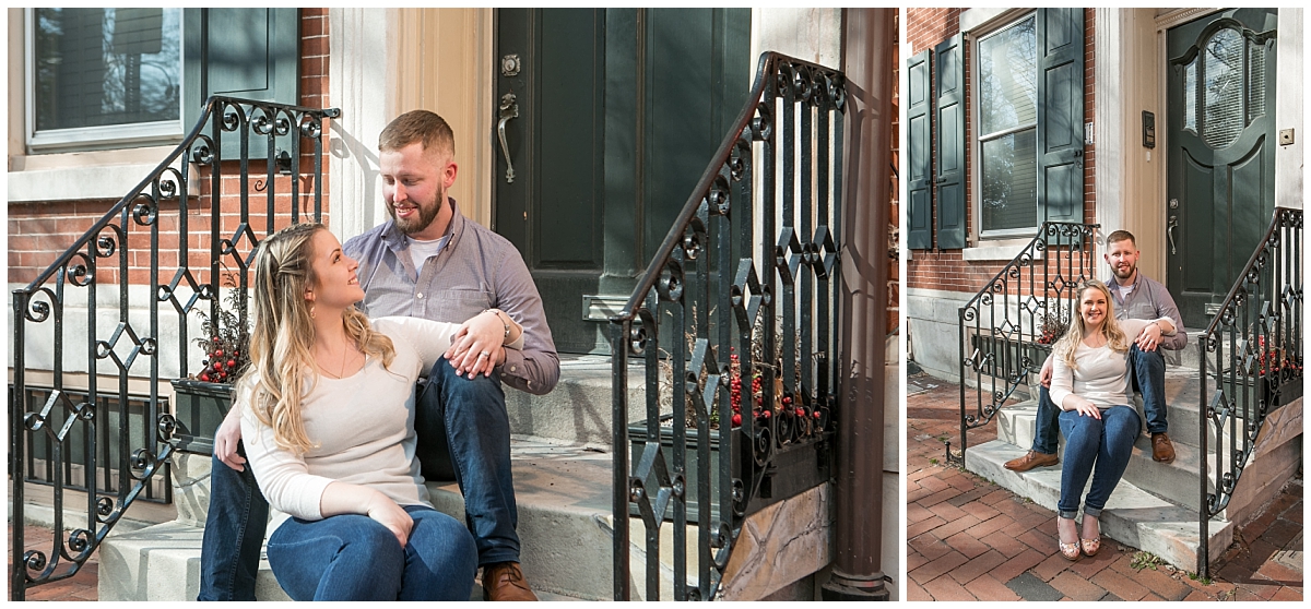 Society Hill Engagement Session, Philadelphia wedding Photographer