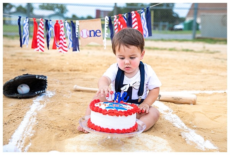 South Jersey Family Photographer - Baseball cake smash session_0010.jpg