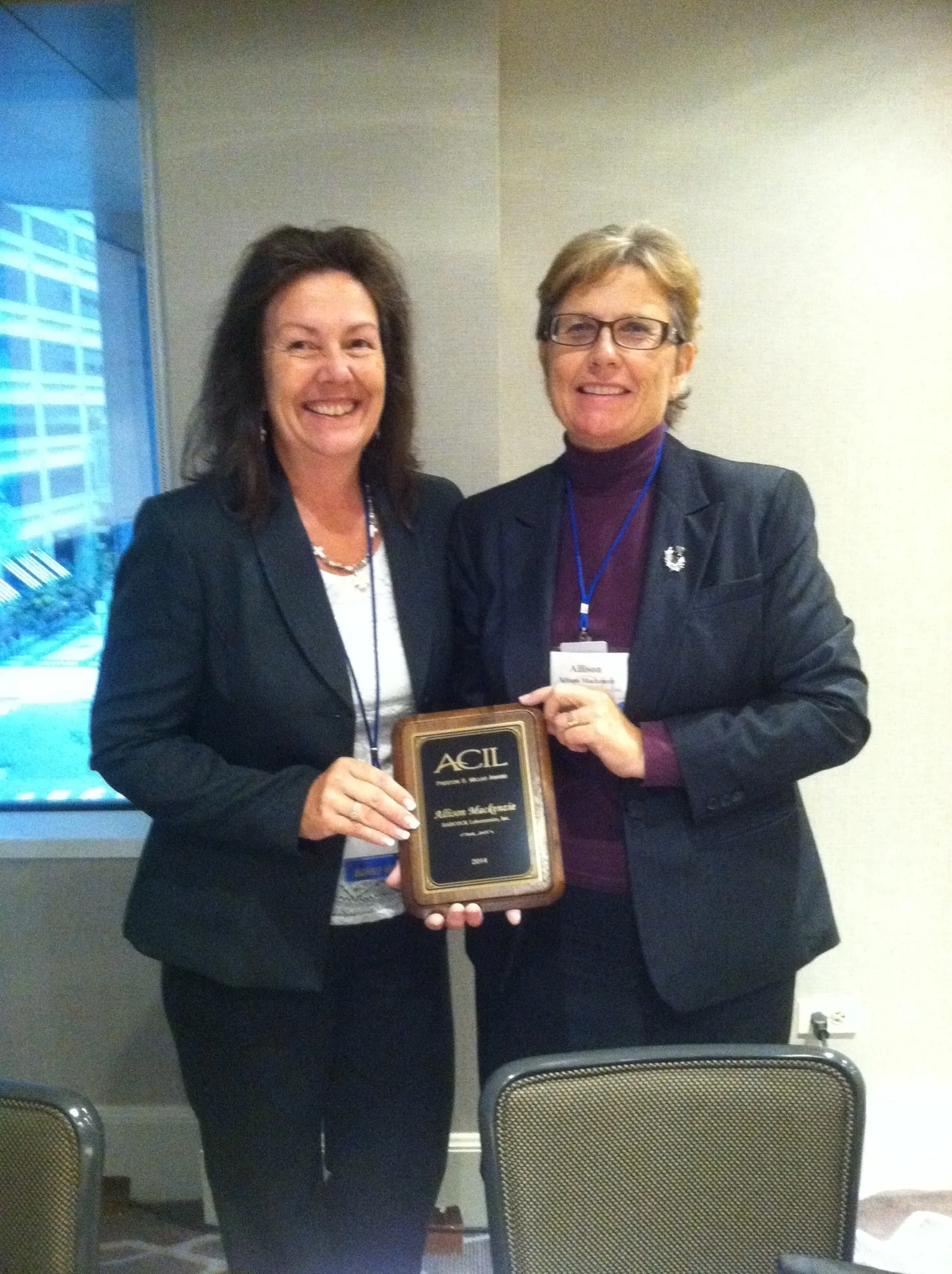 Our CEO Allison Mackenzie is a two-time recipient of the prestigious Preston Millar Award from ACIL