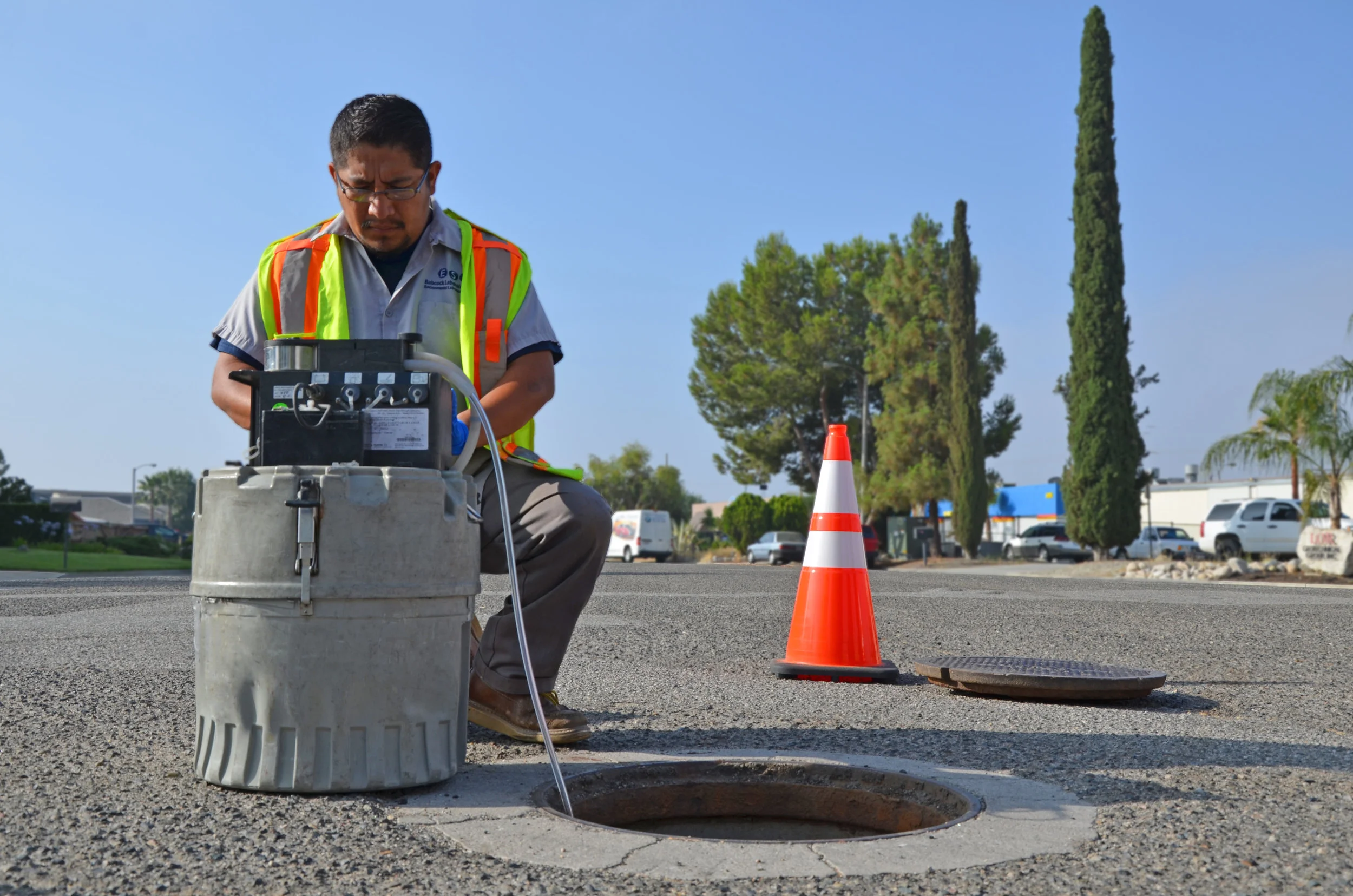 Analytical testing laboratory with same day pick-up, flow and composite monitoring, on-site field sampling services