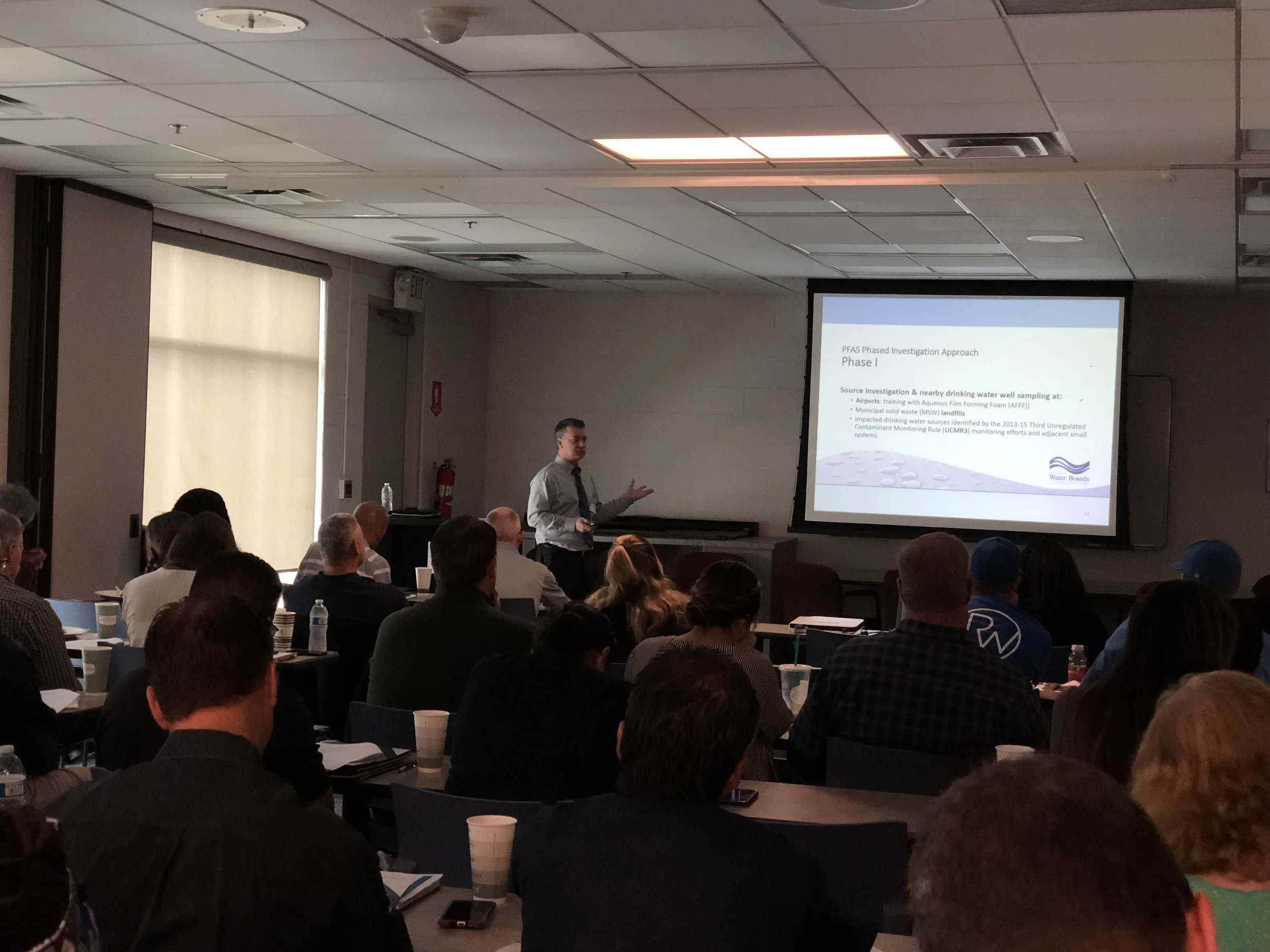Jeff O’Keefe, Division of Drinking Water - SWRCB, presenting at Babcock Labs’ TEAM Event on PFAS
