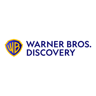 Warner Bros. Discovery logo with a stylized 'W' emblem and blue text
