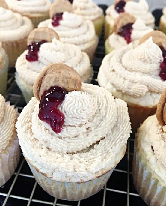 PB&J Cupcakes