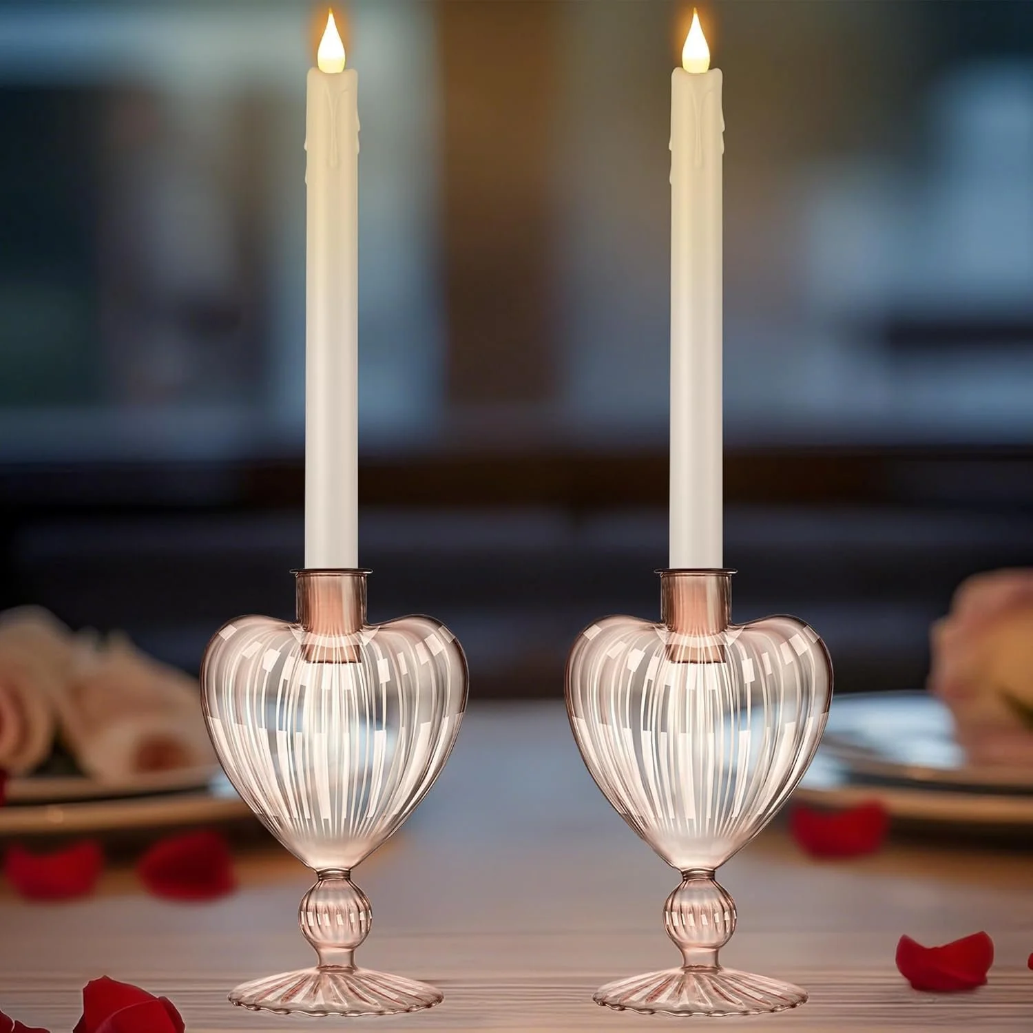 Romantic Heart Candle Holders