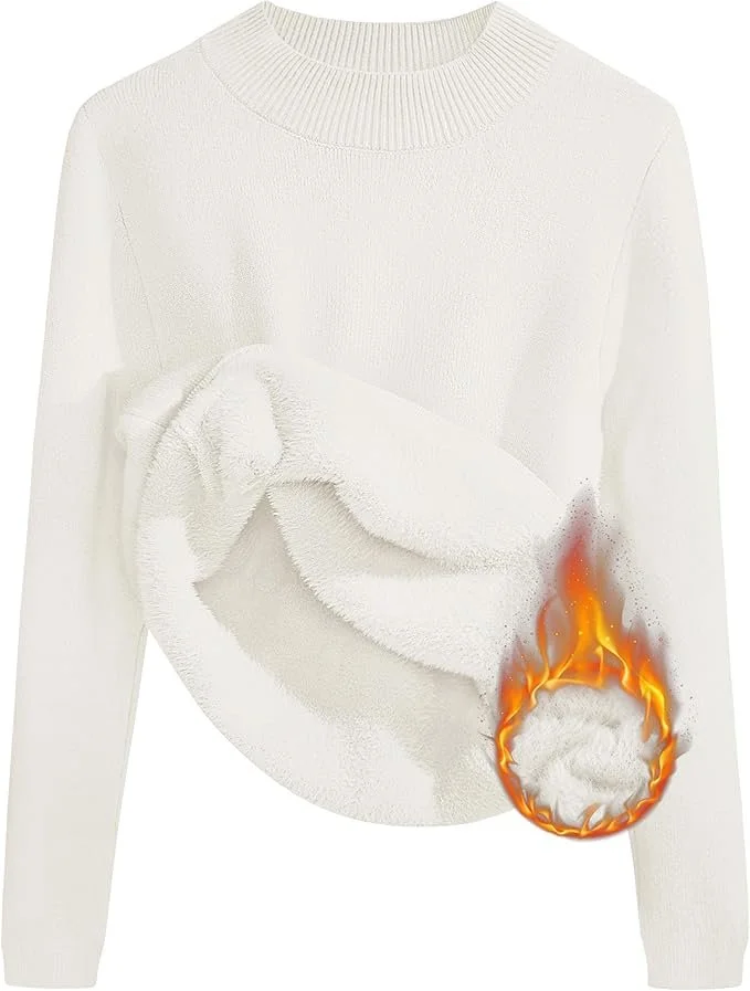 Women's Fleece Sherpa Lined Sweater