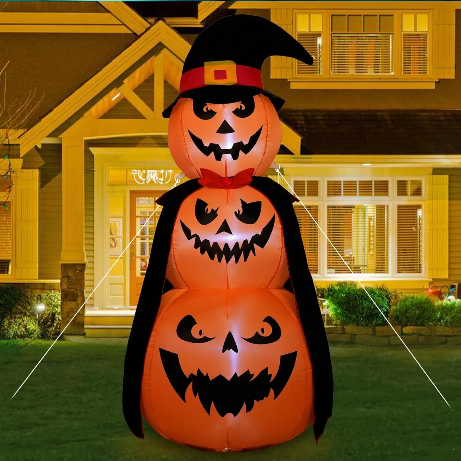 Halloween Inflatables Stacked Pumpkins