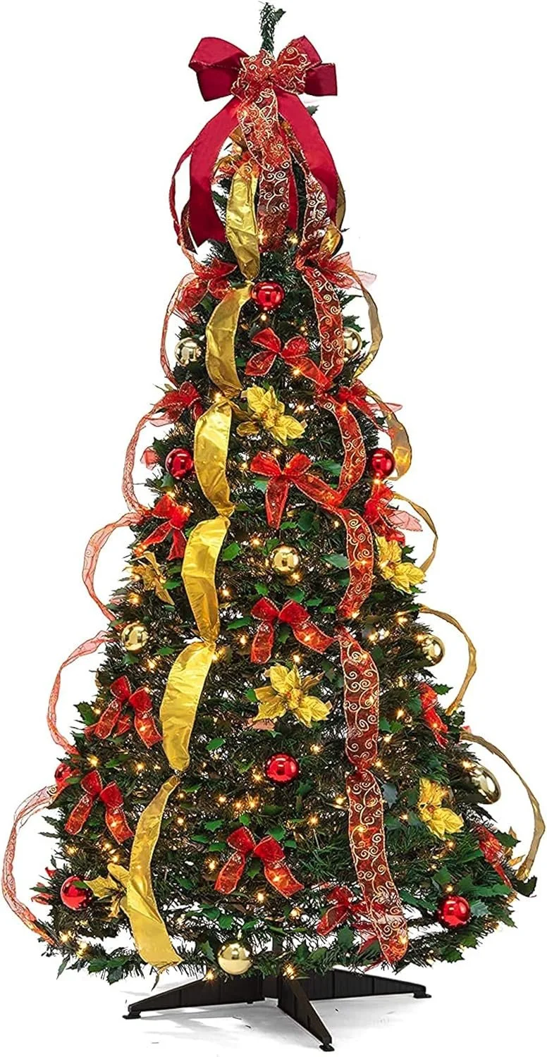 PREXTEX 6 ft Fully Decorated Christmas Tree