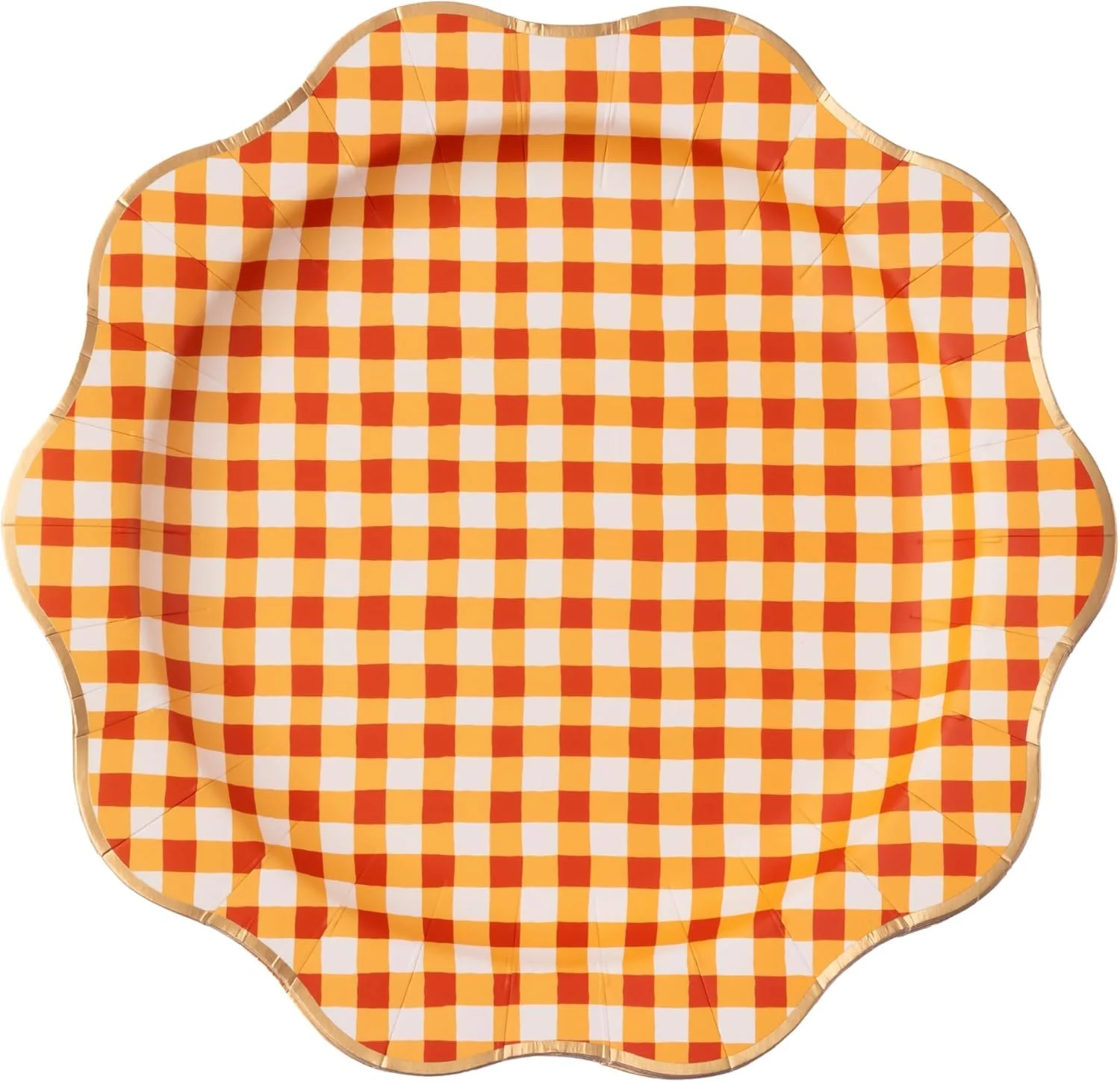 Fall Plaid Paper Party Dinner Plates