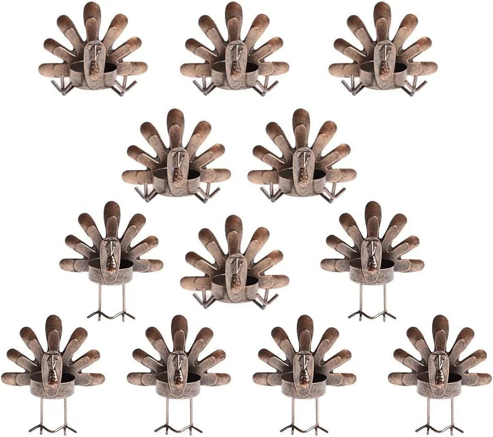 Turkey Tealight Candle Holders