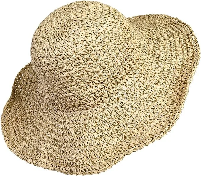 Straw Hat Wide Brim Beach Sun