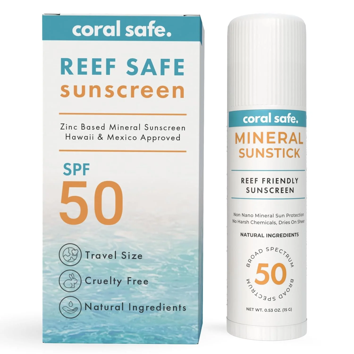  Reef Safe Sunscreen SPF 50 Facestick 