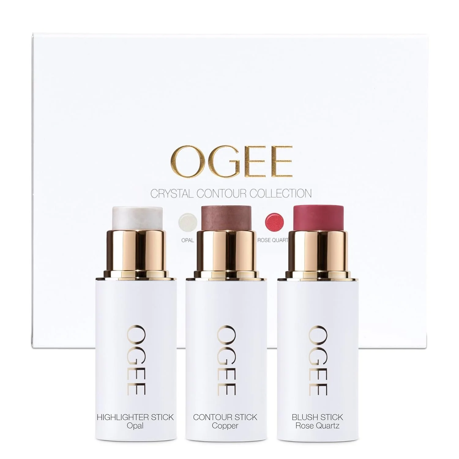 Ogee Face Stick Crystal Collection Trio