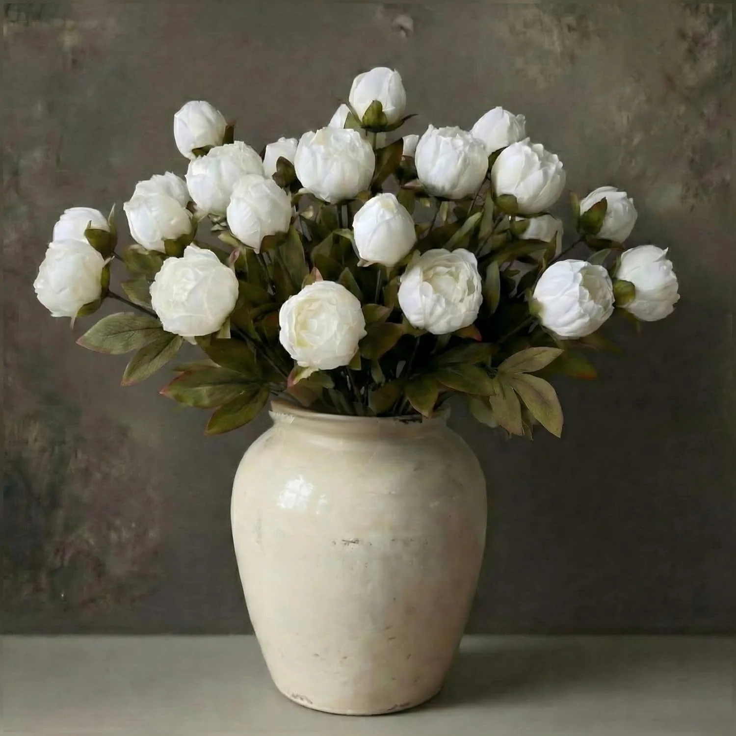 6 Packs Faux Peony Flowers 