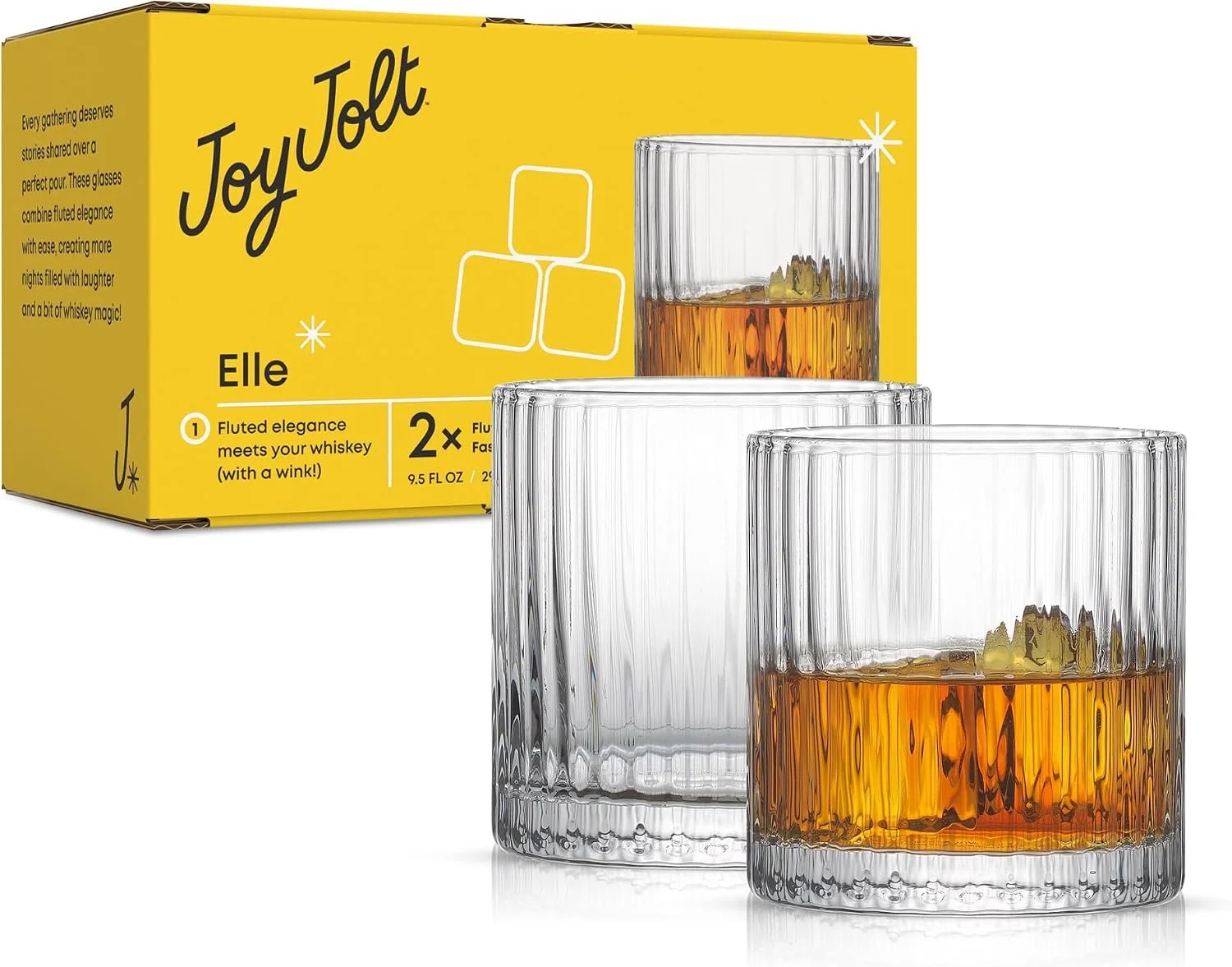 Double Old Fashioned Whiskey Glasses