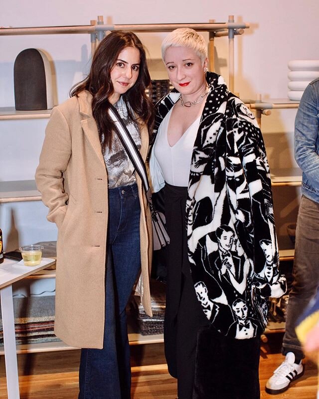 With my ride or die @thisharb last night at @wilder &lsquo;s NERVE curated by @laurahutsonhunter on through Feb. 20! (thanks @danielmeigs for capturing my vintage coat in all its glory)
.
.
.
.
.
.
#nashville #nashvilletn #musiccity #visitmusiccity #