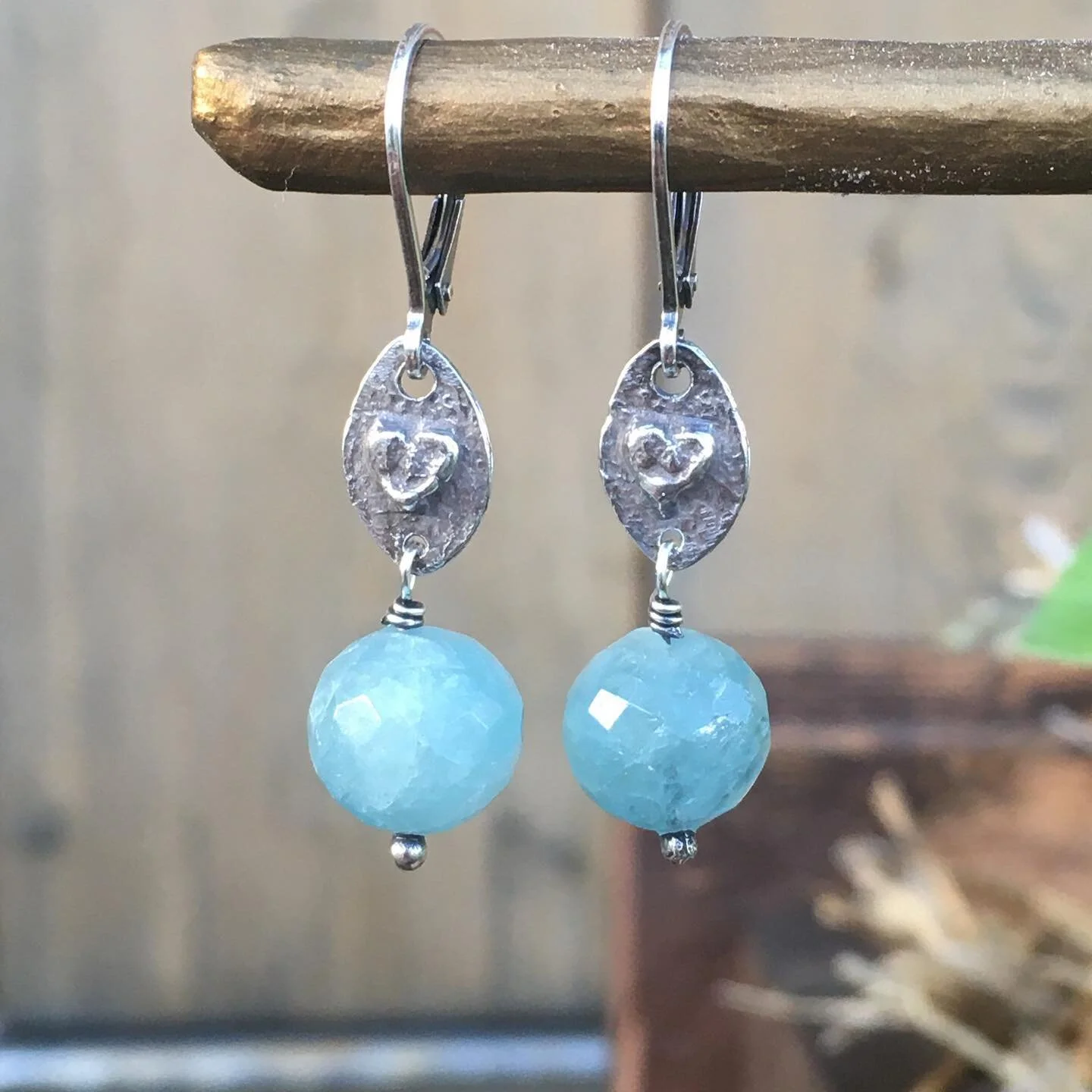 #unfiltered #Aquamarine #silverearrings make a soothing gift for your special someone. That includes you! #fineartisanjewelry @urbinadesigns