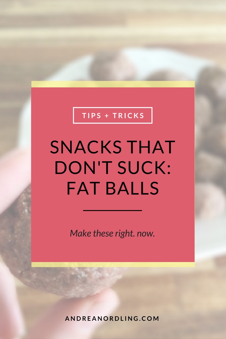 Real food snacks that don't suck: Introducing FAT BALLS
