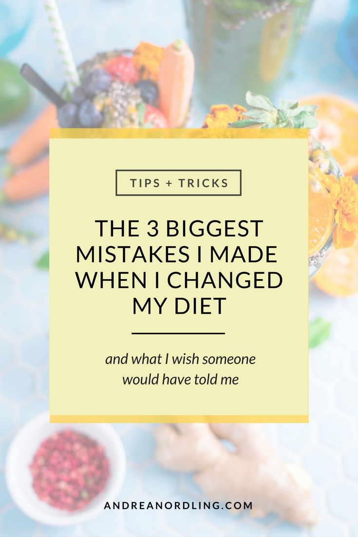 The three biggest mistakes I made when I changed to a Paleo diet and what I wish someone would have told me.
