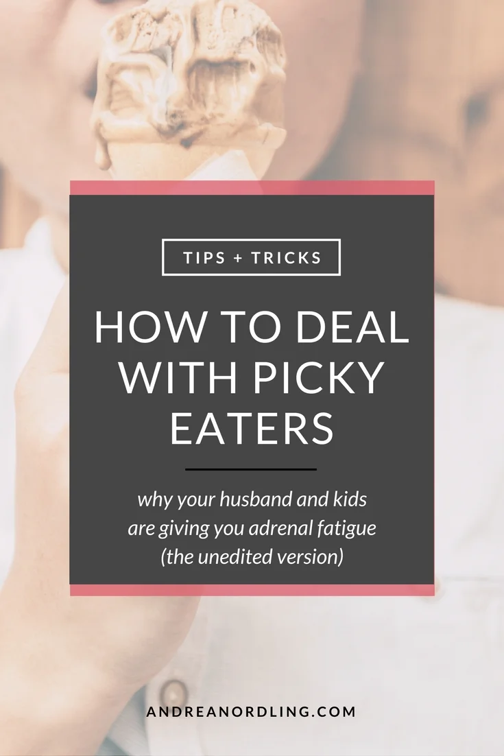 My 3 best strategies for dealing with the picky eaters you are currently cooking for, which will ultimately end up in better nutrition for those kids and less stress for you !