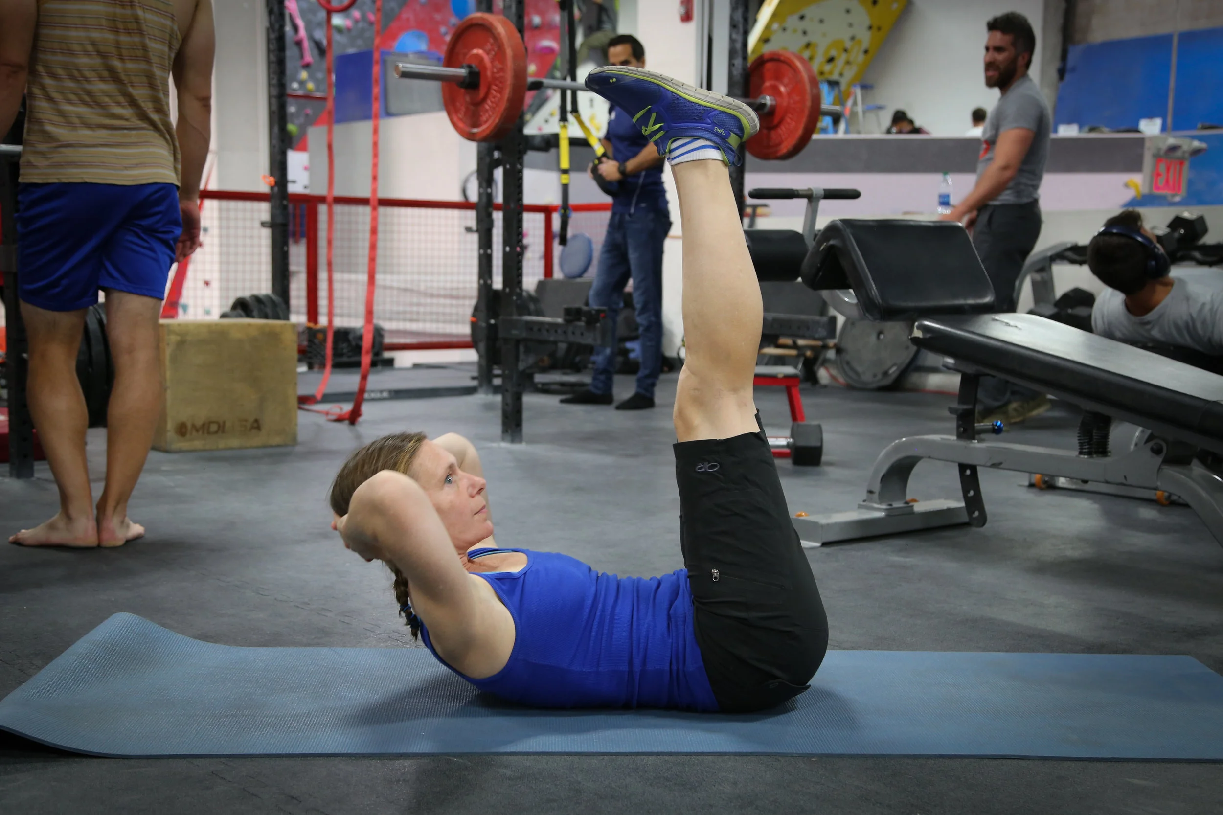 Legs Up Crunches 3 x 6-12 reps