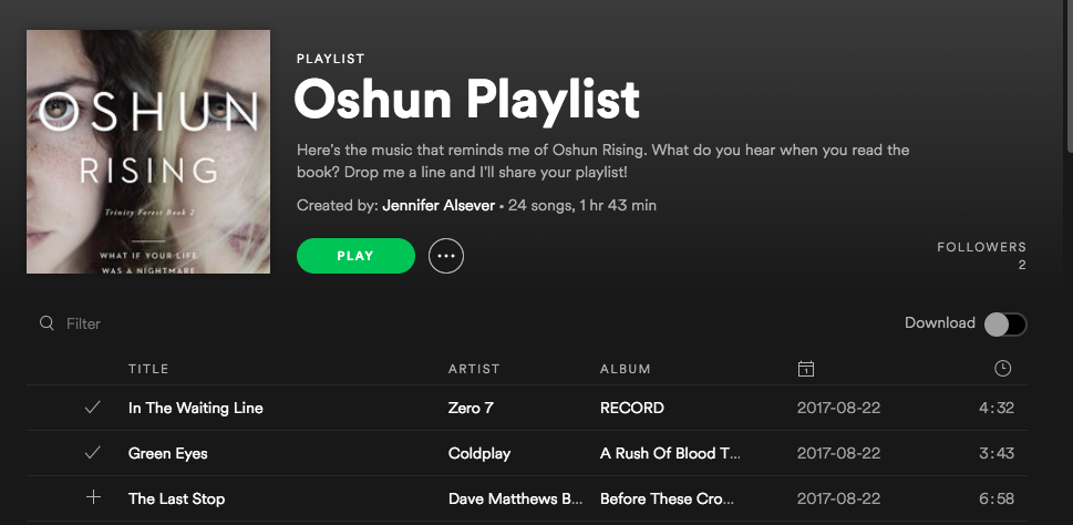Copy of Listen to the Oshun Rising playlist