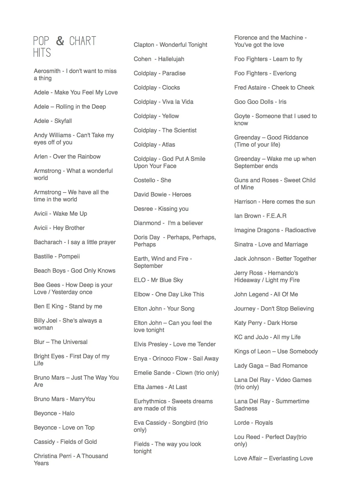 Repertoire — Vyne String Quartet