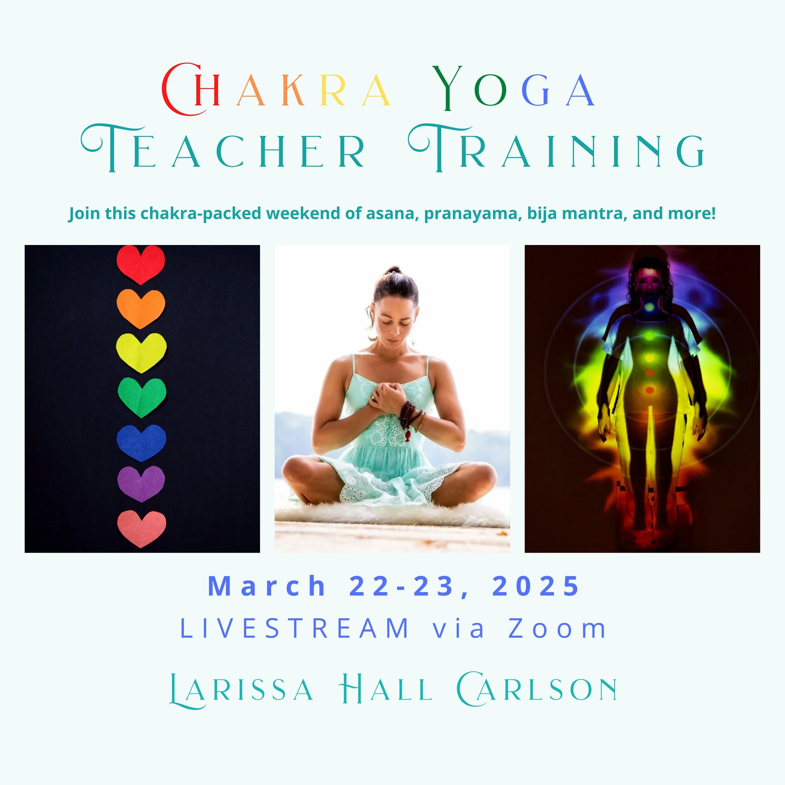 Chakra Yoga Teacher Training on ZOOM