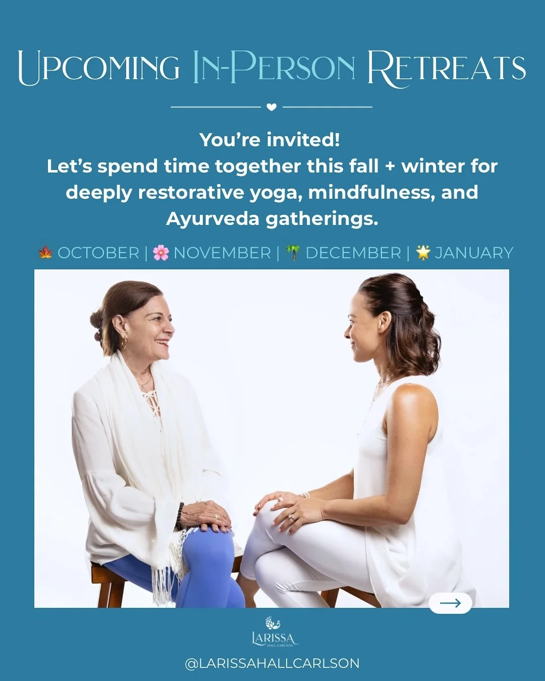 ✨Big news!✨ You&rsquo;re invited to my upcoming in-person retreats + workshops this fall and winter! I&rsquo;d love to see you at one (or more!) of these nourishing gatherings. 🌿

These events are designed to help you slow down, reset, and reconnect
