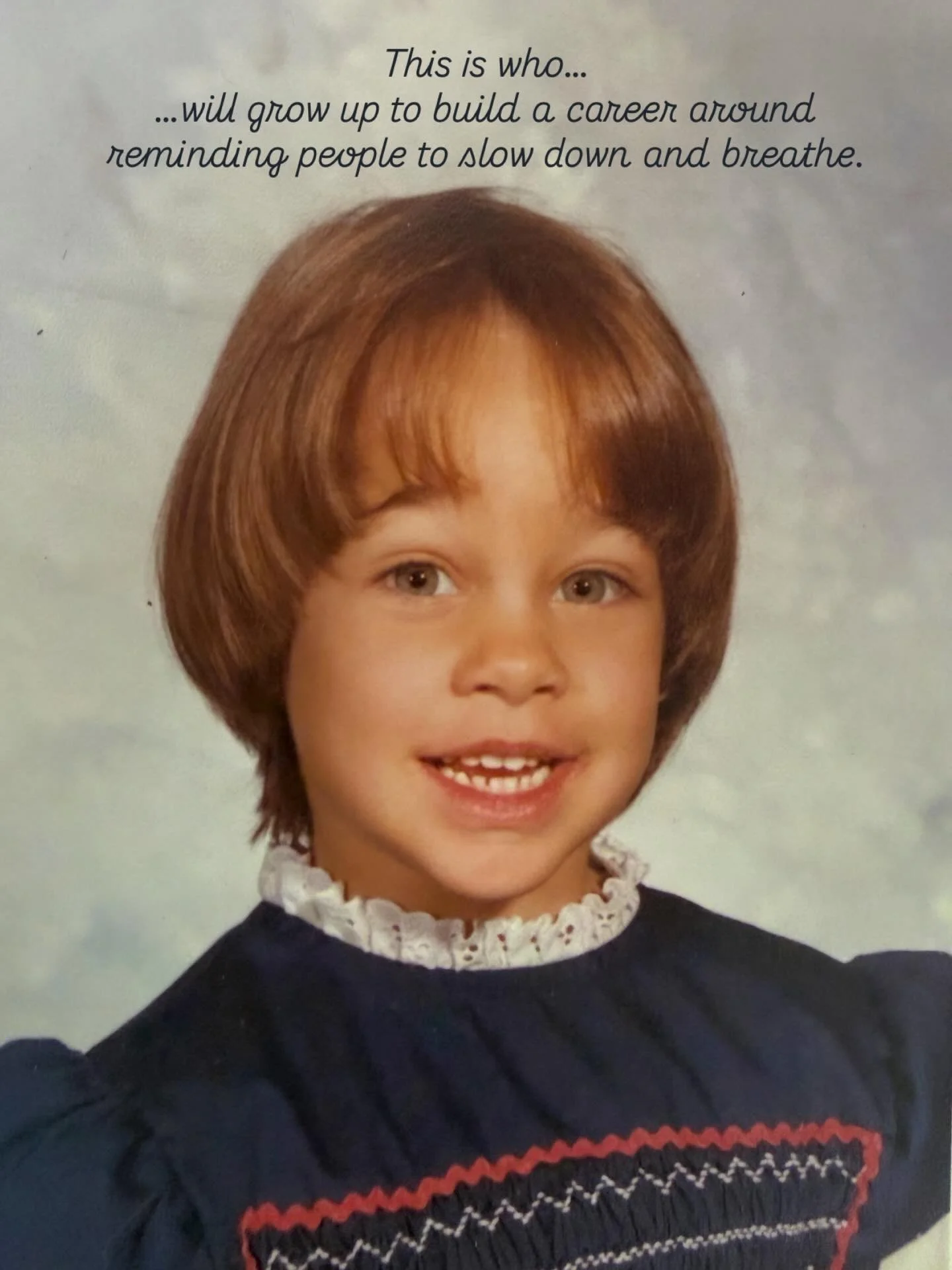 This little kid had no idea what was ahead.

She didn&rsquo;t know she would grow up to spend her life studying yoga, mindfulness, and Ayurveda&mdash;or that one day she&rsquo;d be teaching these practices all over the world.

Looking back though, th