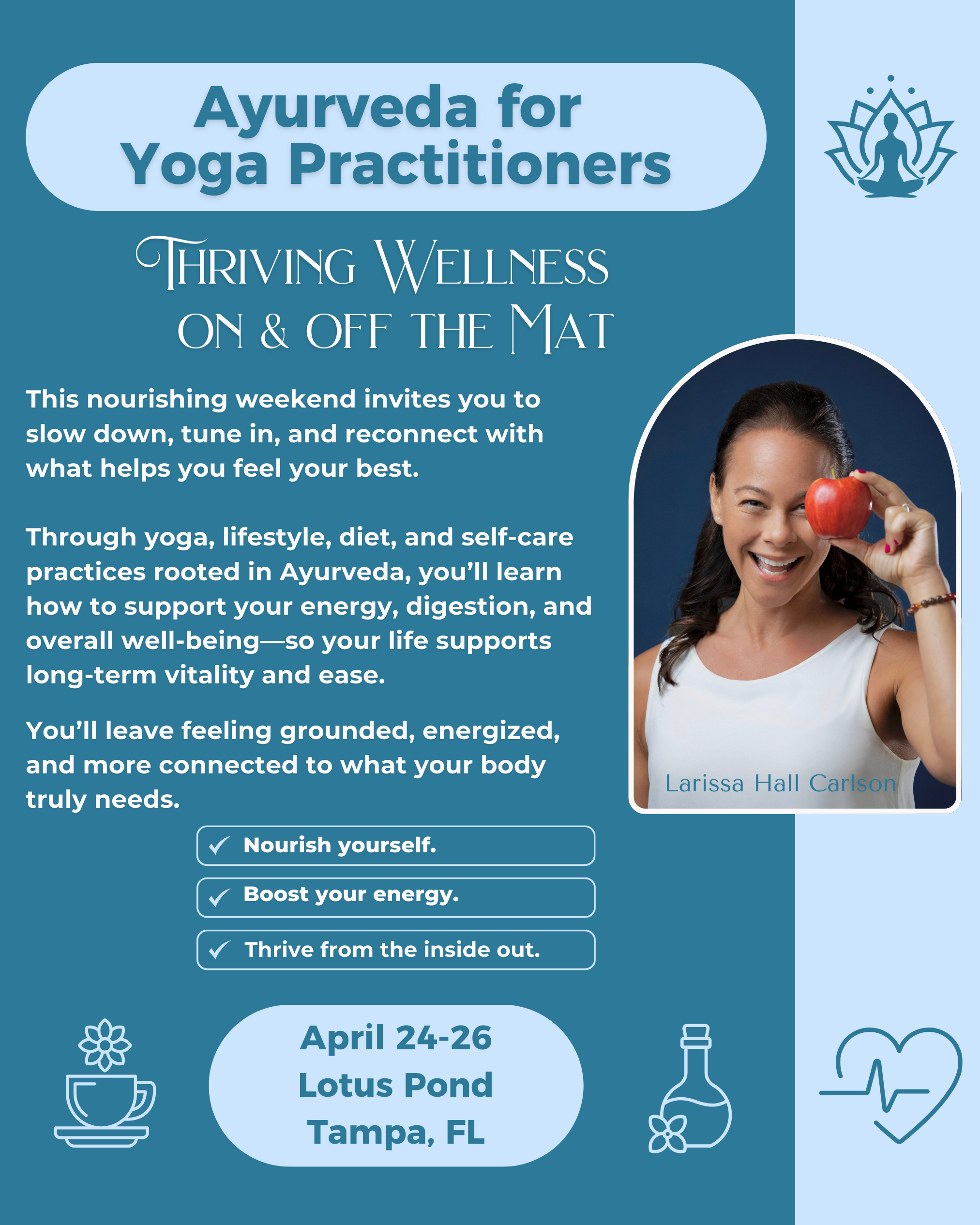 Ayurveda for Yoga Practitioners: Lotus Pond 300YTT 