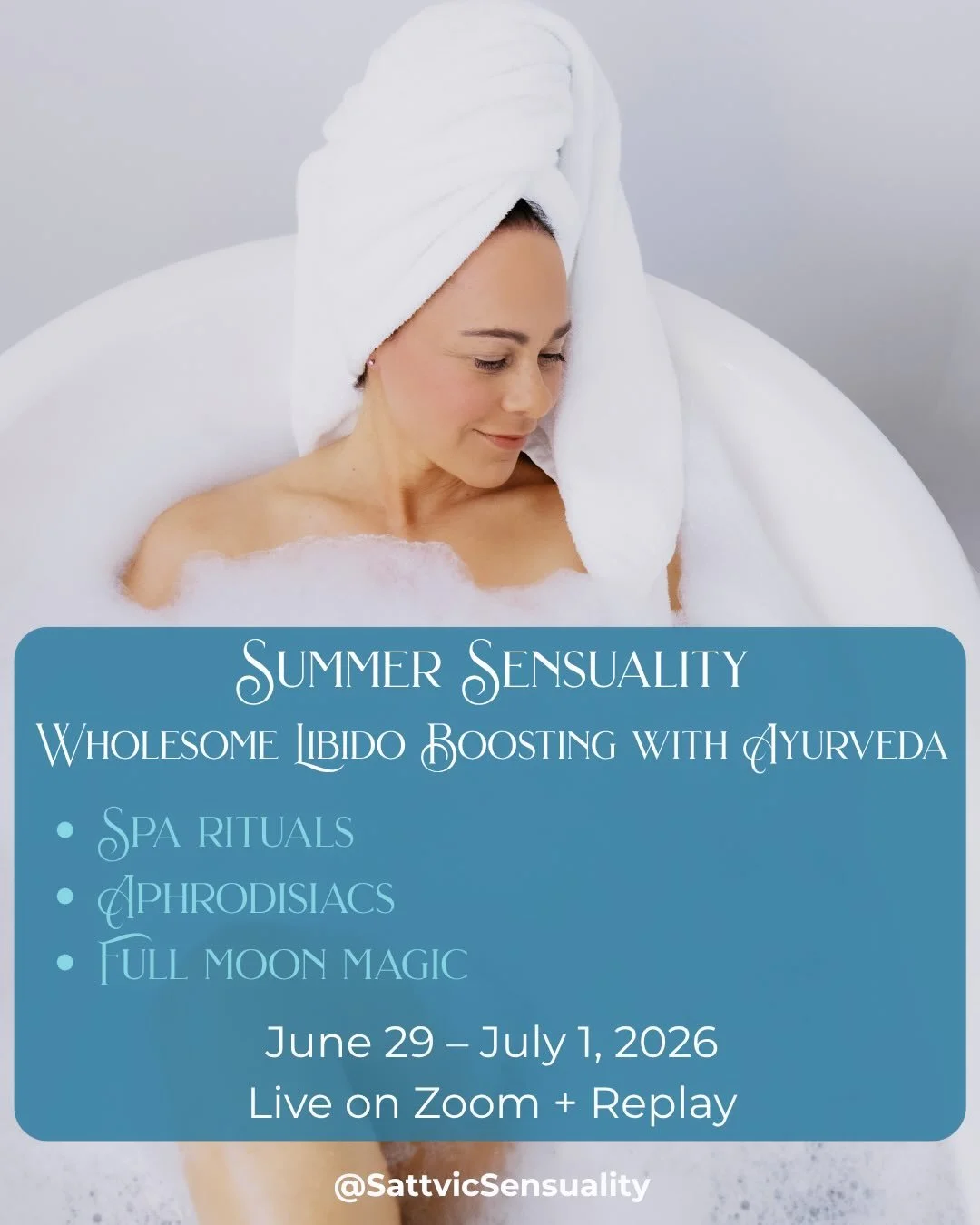 Summer is meant to feel radiant, connected, creative, and alive. But stress, depletion, overheating, overworking, and nonstop stimulation can quietly drain sensuality and vitality over time.

That&rsquo;s exactly why I created Summer Sensuality &mdas