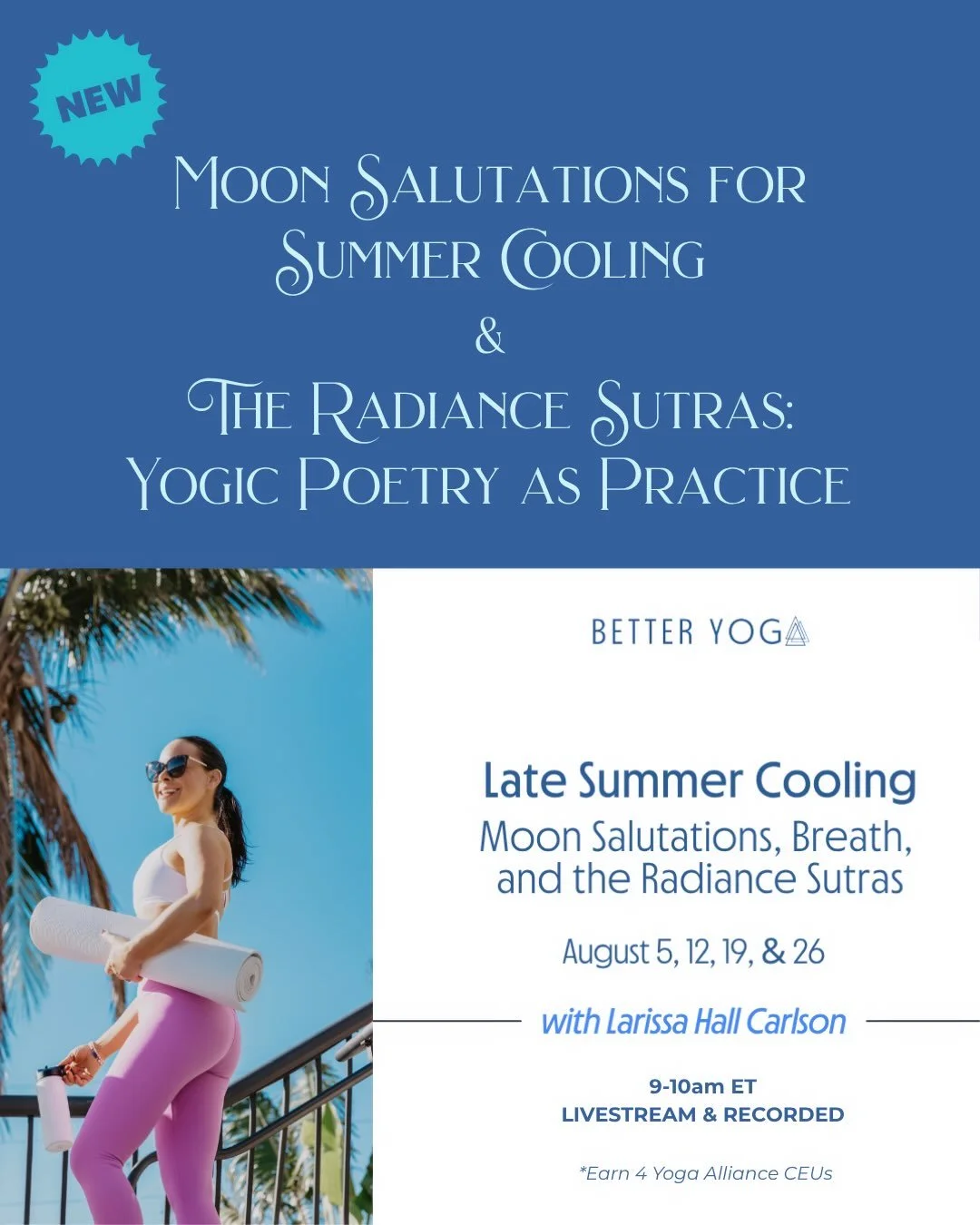 Moon Salutations &amp; The Radiance Sutras brings together some of the practices I return to again and again in my own life and teaching: stretchy, cooling yoga; contemplative meditation; refreshing breath-work; and the luminous teachings of Lorin Ro
