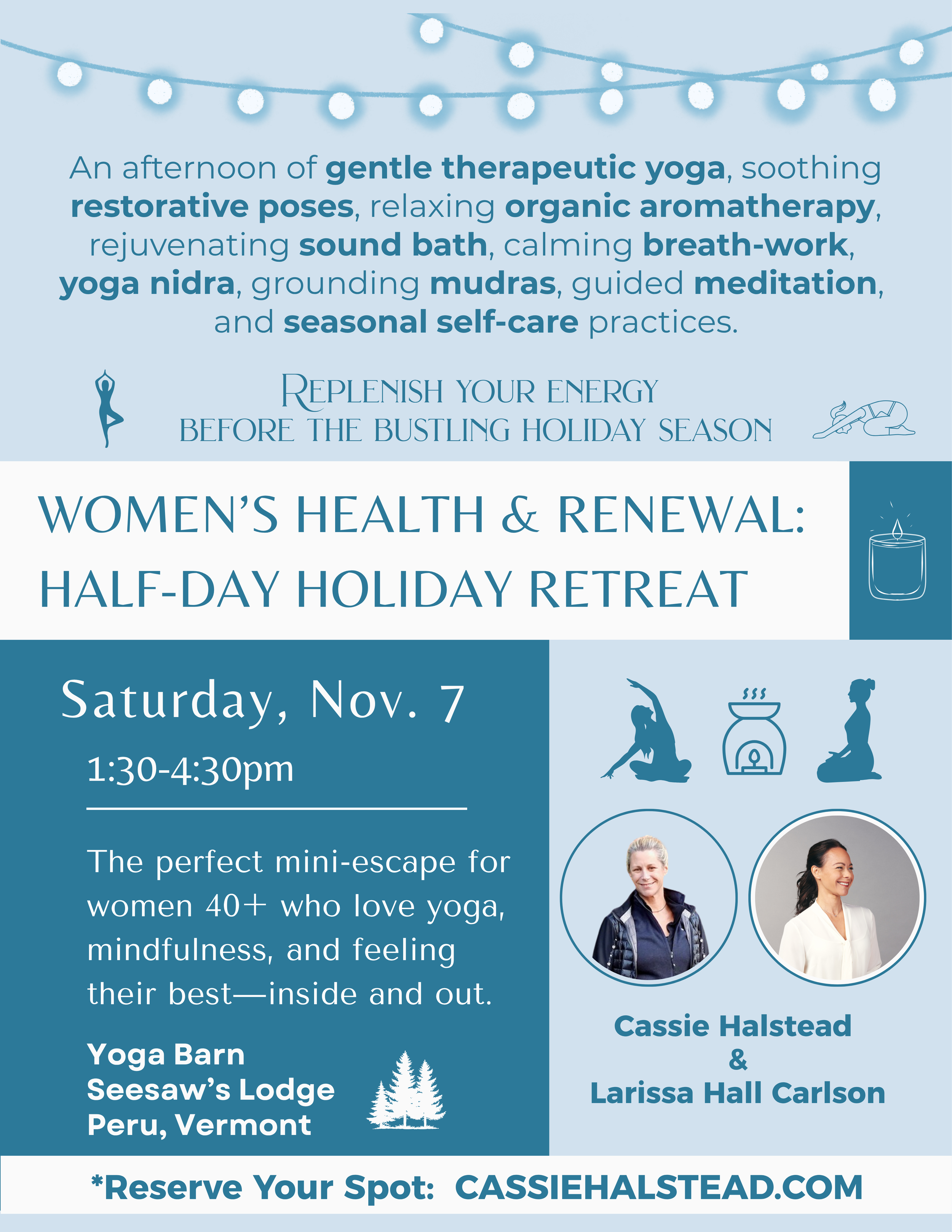 Women's Health & Renewal: 1/2 day Retreat