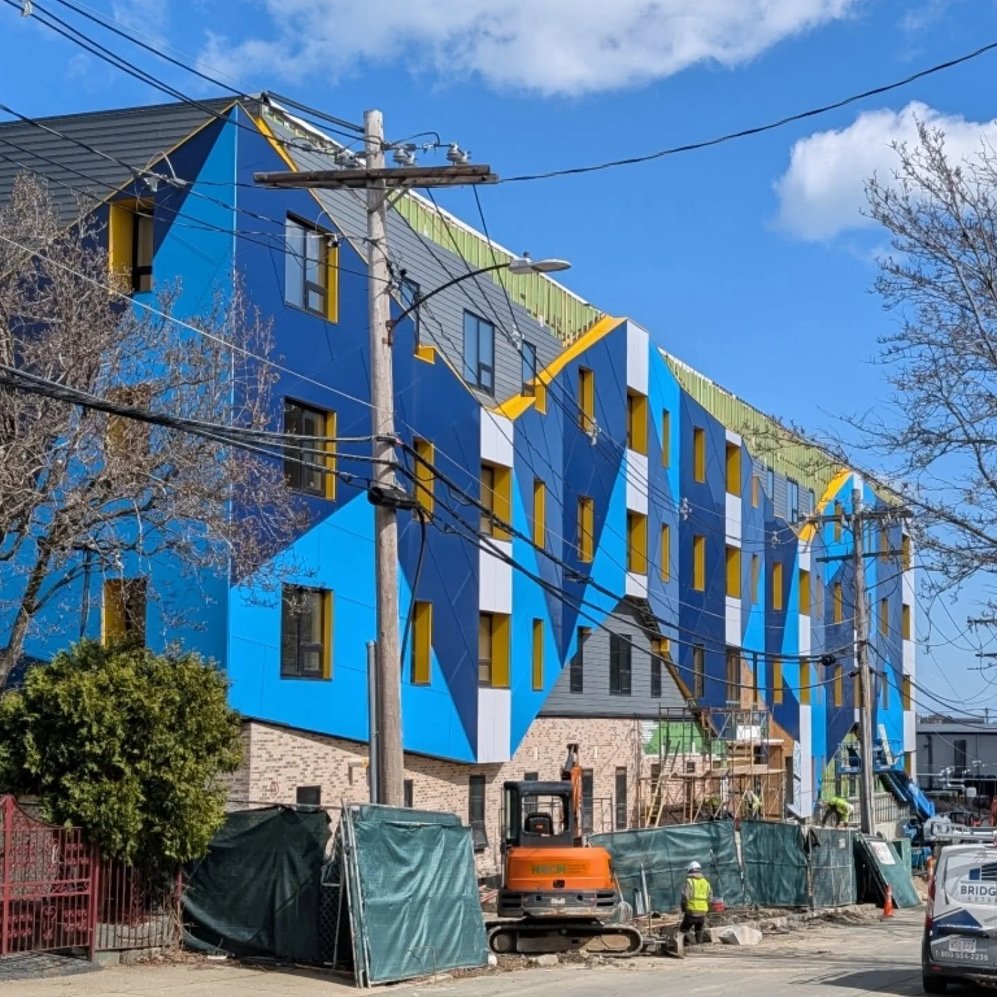 Not the sexiest work in progress photo, so I'm adding a pic of the doggo sunbathing for a bonus 🌞

I got to do a site visit with the construction team in Chelsea yesterday, sorting through some site details before we move ahead with the FUN stuff.

