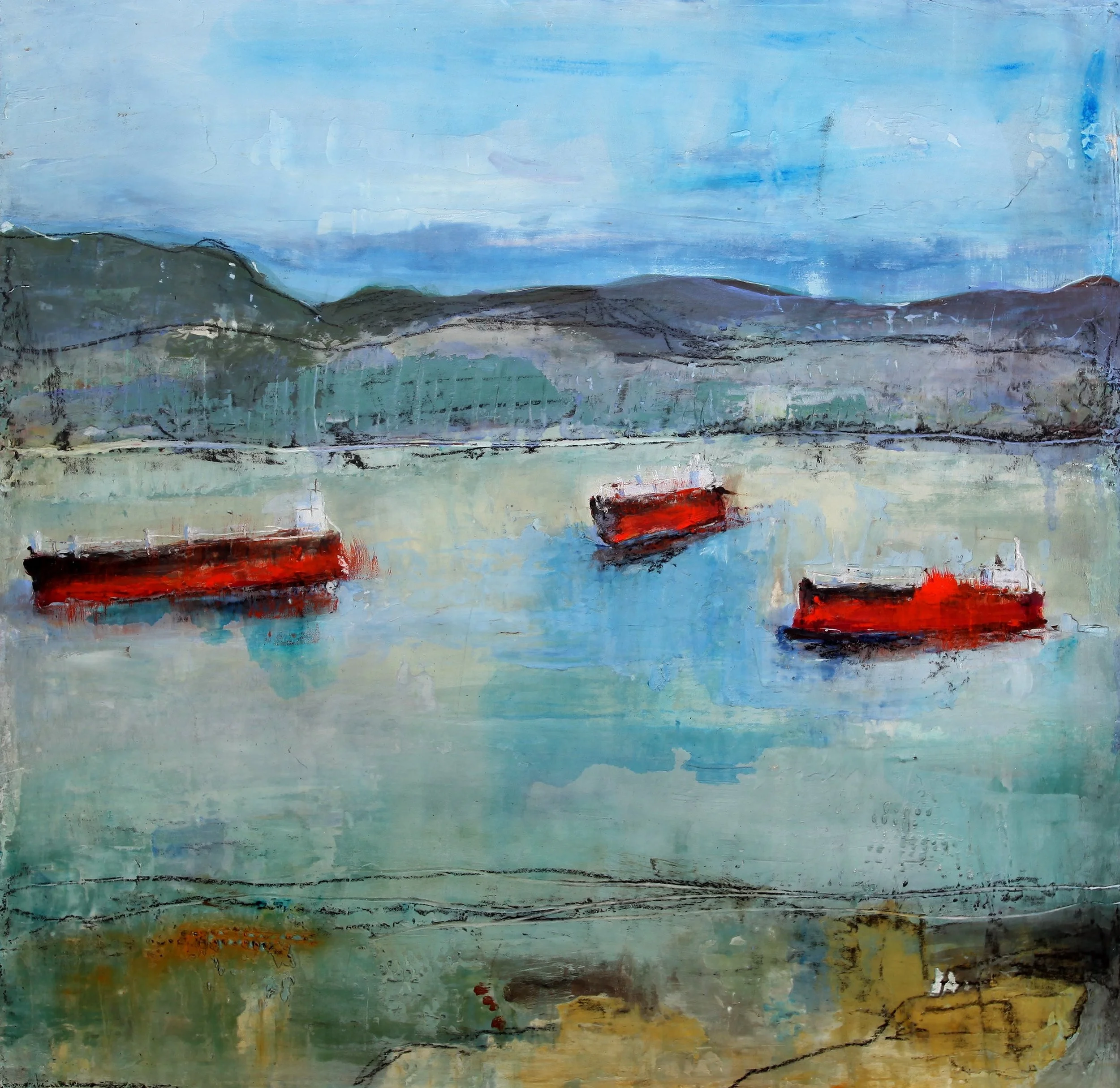 Ships on the Columbia
