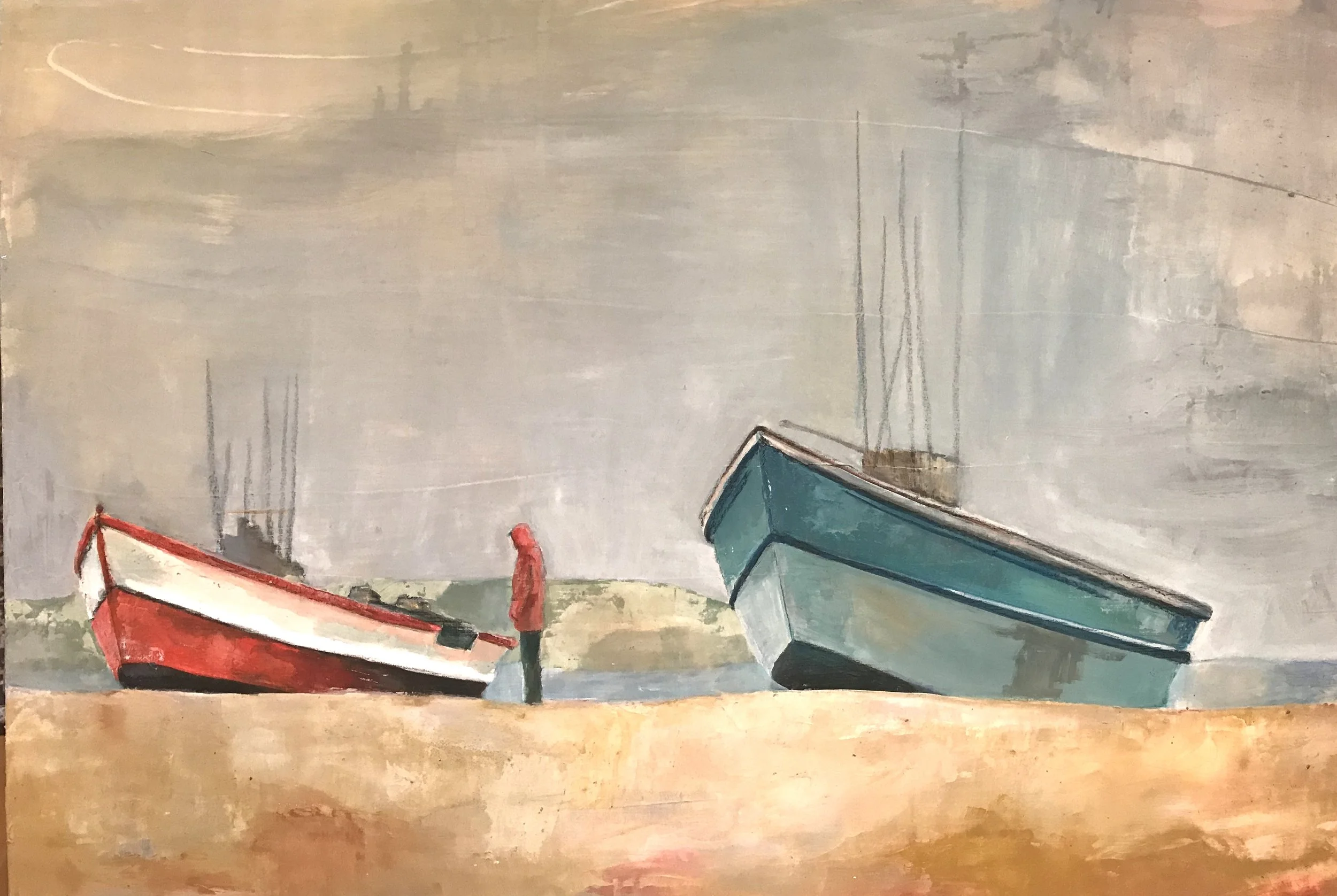 DORY BOATS AT DAWN