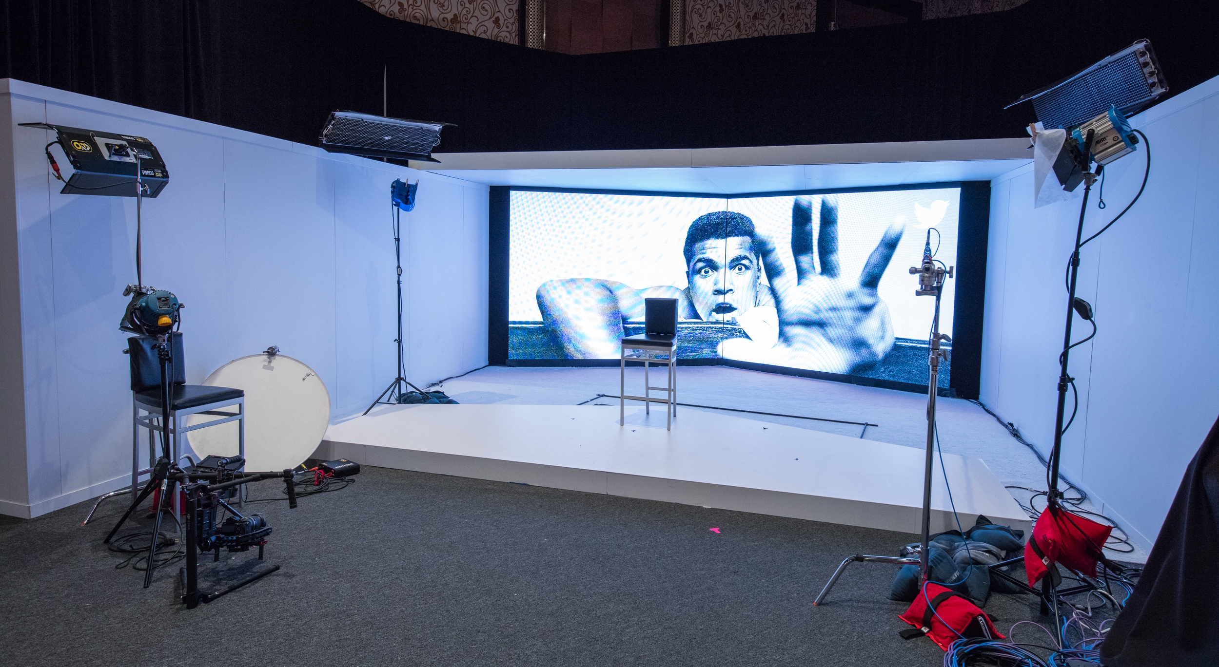  The Live Studio space was used to interview Twitter Influencers such as Rick Ross, Joe Montana, and Jayanta Jenkins.&nbsp;      All photos were taken by John Carmichael.&nbsp;  