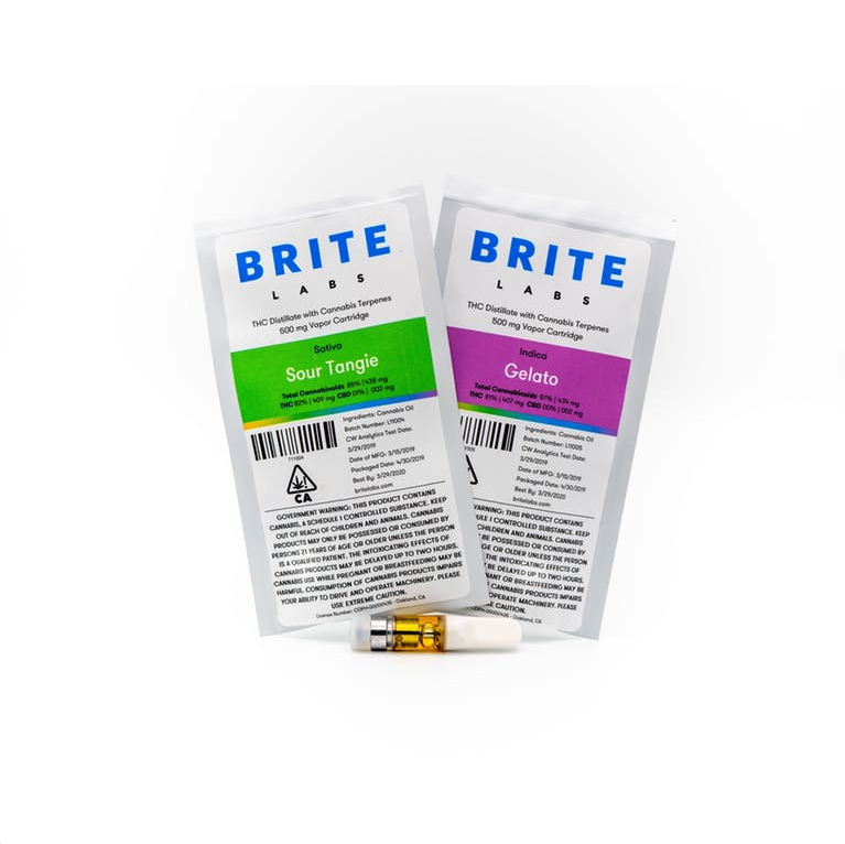 Brite Labs Sour Tangie Distillate Cartridge
