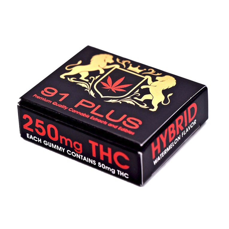 91 PLUS Watermelon Hybrid Gummies - 250mg