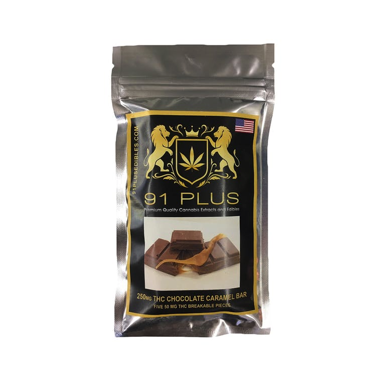 91 PLUS Chocolate Caramel Bar - 250mg
