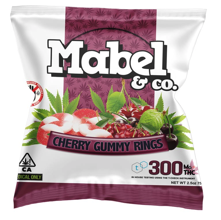 Mabel &amp; Co Cherry Gummy Rings - 300mg