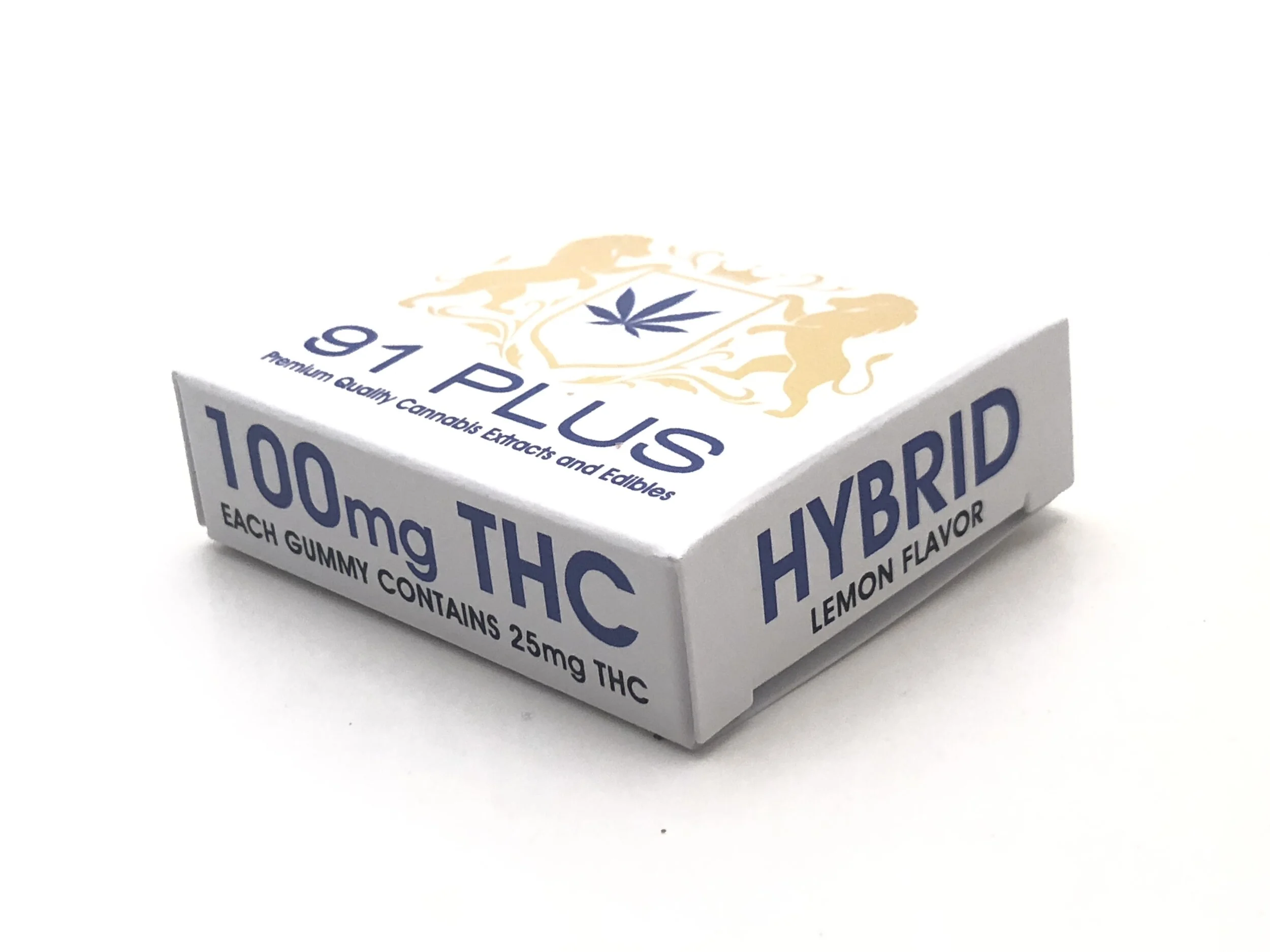 91 PLUS Lemon Hybrid Gummies - 100mg