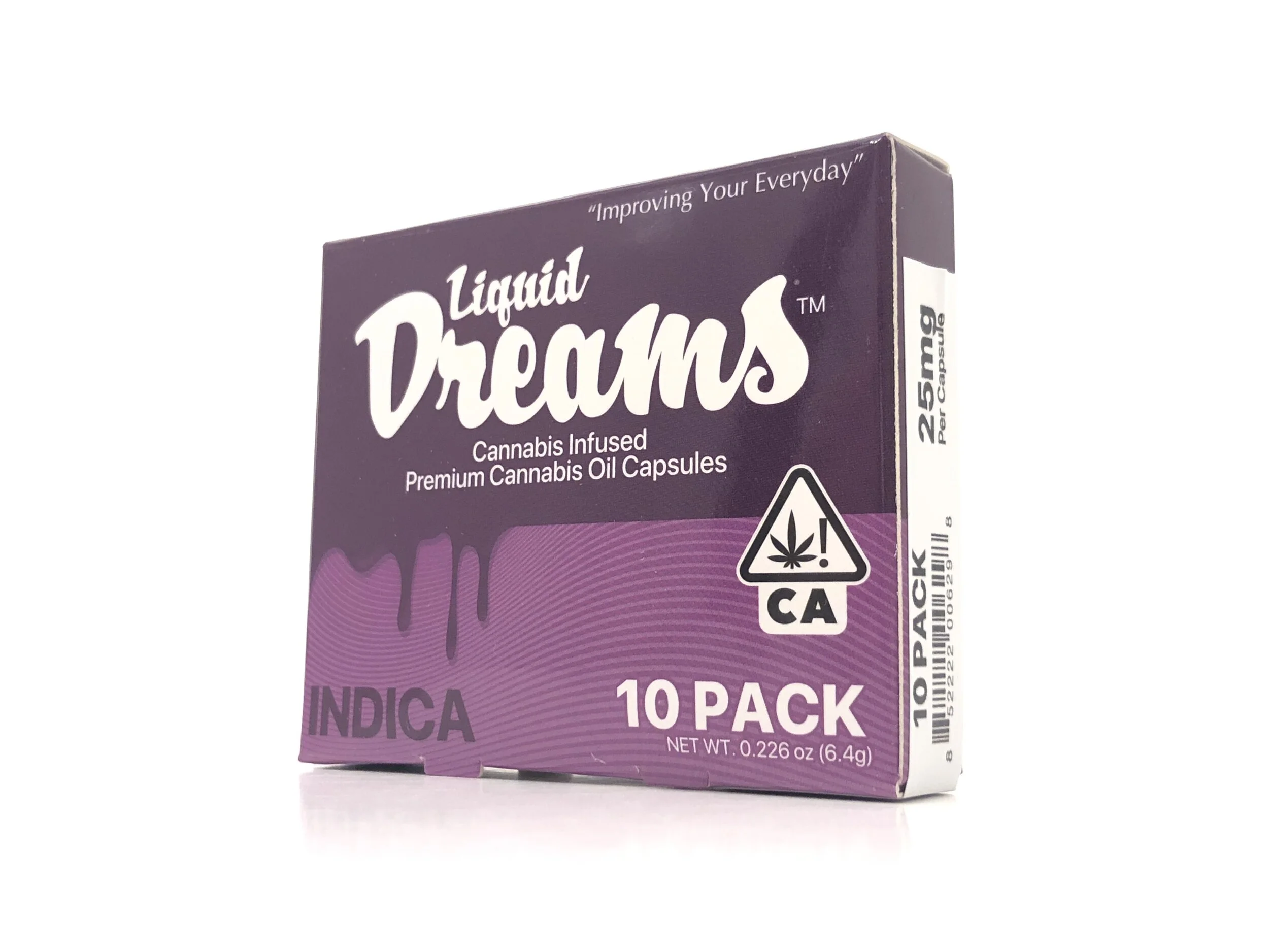 Liquid Dreams THC Oil Capsules - Indica - 250mg - 10-Pack