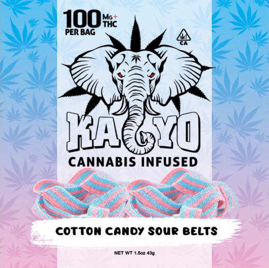 Kayo Cotton Candy Sour Belts - 100mg