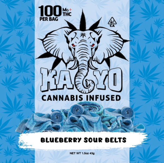 Kayo Blueberry Sour Belts - 100mg